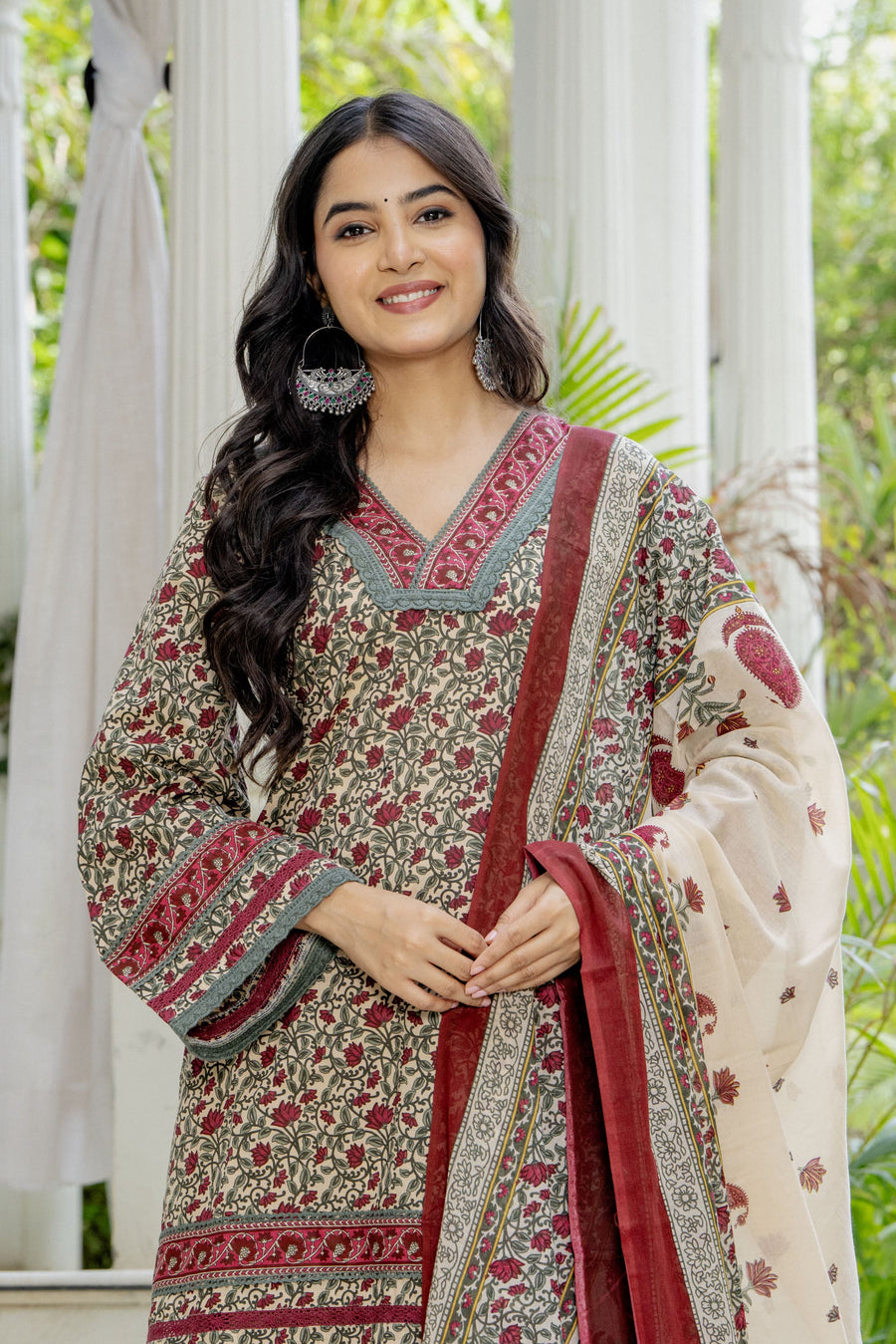 VINTAGE BLOOM FARSHI SUIT SET