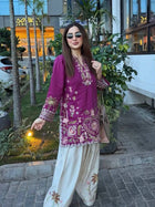 Women's Premium Embroidered Kurti Harem Pant Set | Designer Ethnic Co-Ord Set | Party, Festive & Casual Wear