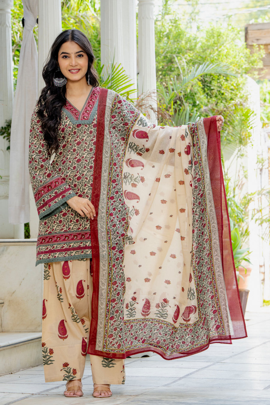 VINTAGE BLOOM FARSHI SUIT SET