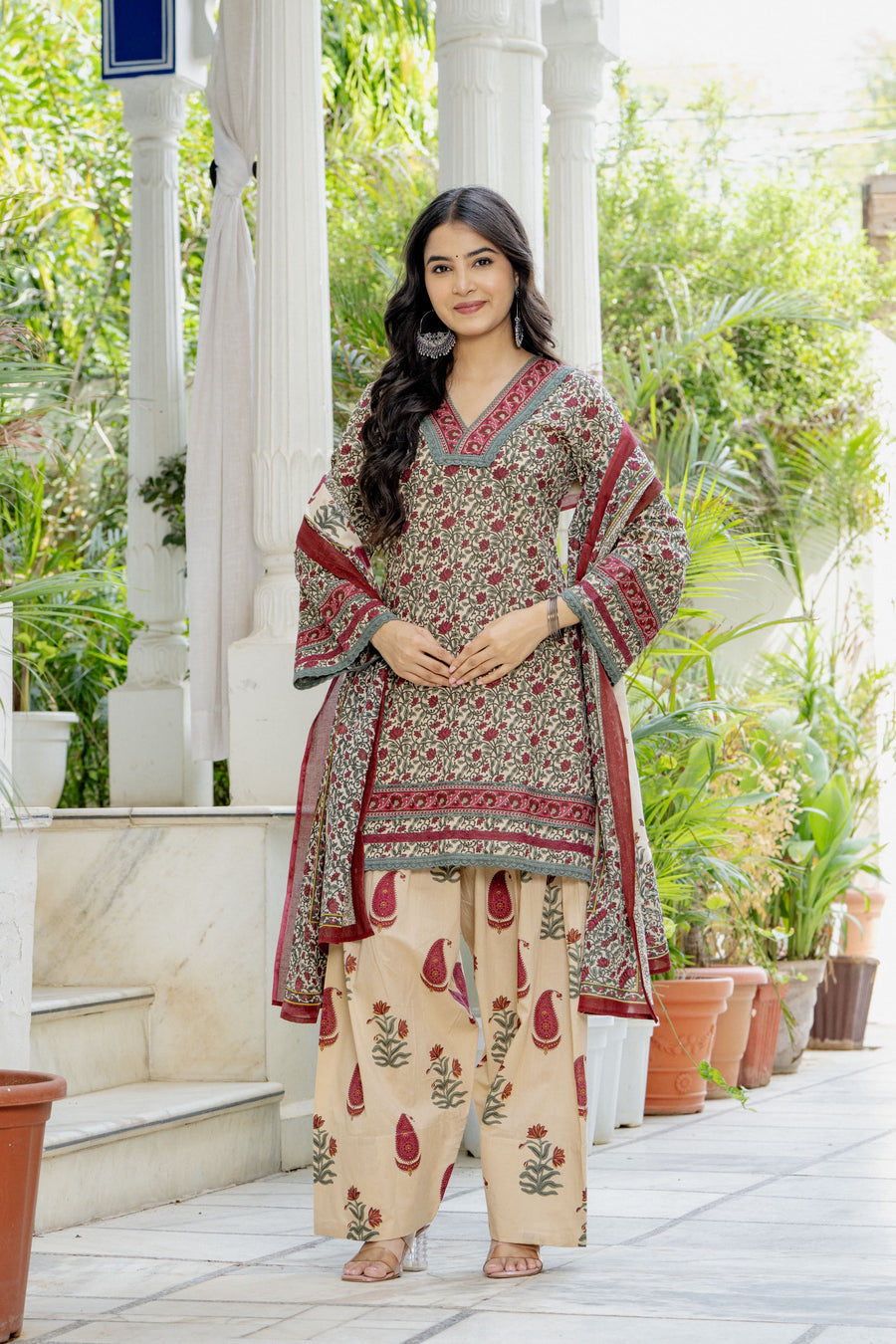 VINTAGE BLOOM FARSHI SUIT SET